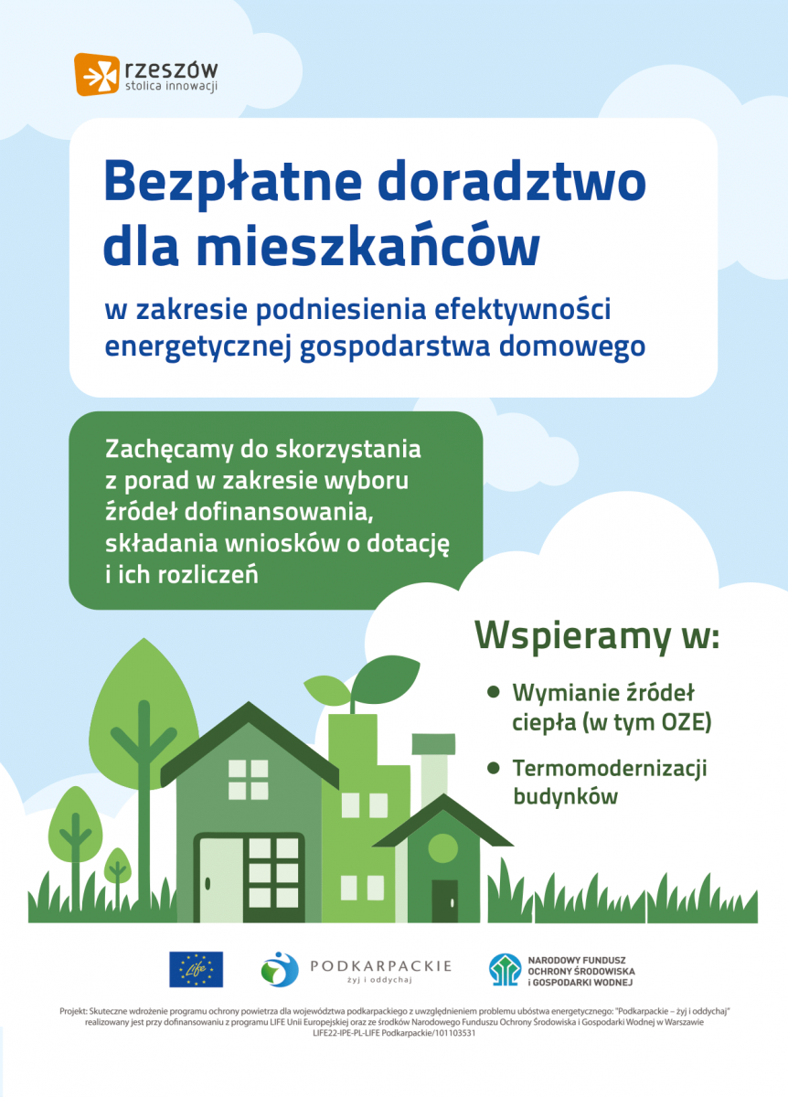 Informacja w sprawie działania punktu konsultacyjno – informacyjnego ds. powietrza i energii